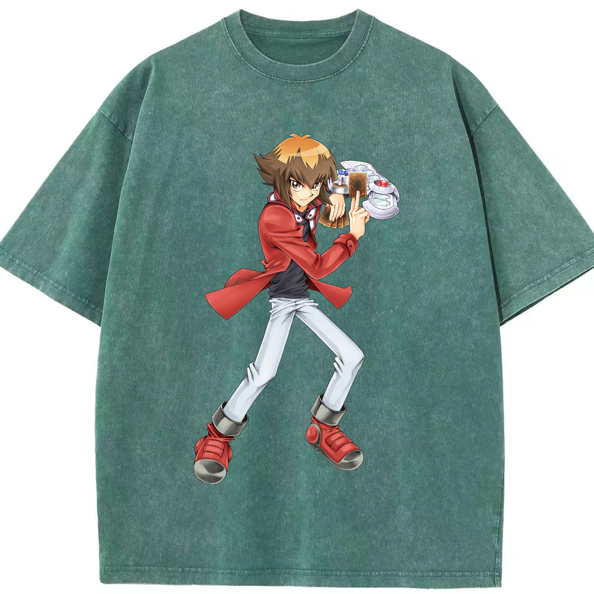 （画像用） 遊☆戯☆王 Yu-Gi-Oh! 綿100% ヴィンテージ風 半袖Tシャツ（フロントプリント）